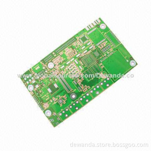 FR-4 PCB with immersion gold for electronics products, 03mm minimum hole size